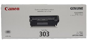 Canon Original 303 Black Toner Cartridge LBP 2900 , 3000