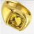 certified yellow sapphire ring natural pukhraj gemstone gold plated finger ring
