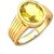 Original  Natural Stone Yellow Sapphire/Pukhraj Gold Plated Ring For Men  Women
