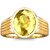 6.25 ratti Original Natural Stone Yellow Sapphire/Pukhraj Gold Plated Ring For Men Women
