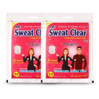 SWEAT CLEAR DISPOSABLE UNDERARM SWEAT PADS 20PADS