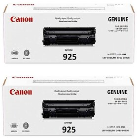 Canon 925 / 2-pack Black Original LaserJet Toner Cartridges for Canon LBP 6018,MF 3010 6030B