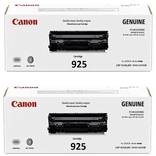 Canon 925 / 2-pack Black Original LaserJet Toner Cartridges for Canon LBP 6018,MF 3010 6030B