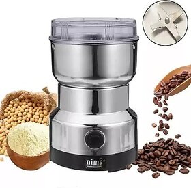 Stripix Nima Japan Smart Buys Multi-Function Household Electric Cereals Grain Grinder  150 Mixer Grinder (Silver)