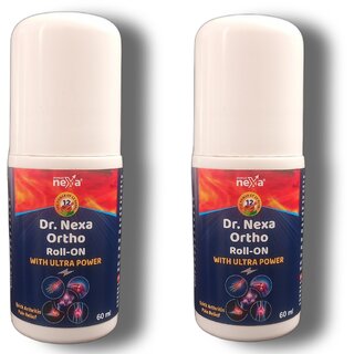 Dr. Nexa Ortho Roll-on With Ultra Power (60ml)-Ayurvedic Pain Relief Roll on for Joint, Back, Knee, Shoulder and Muscula