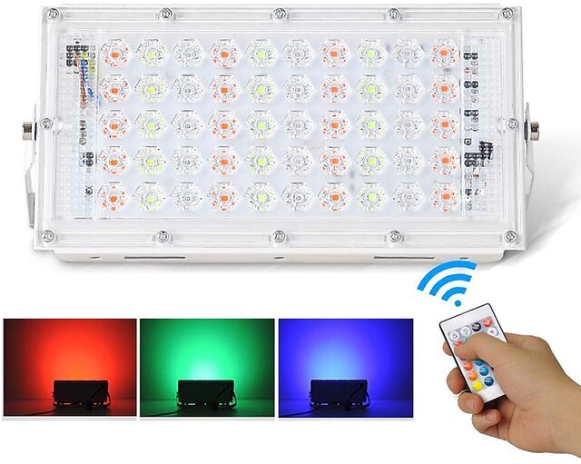Buy Morex 50W RGB LED Brick Light - Outdoor Garden & Wall Lighting ...