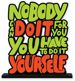 Homeberry Nobody Can Do It For You - Table Decorative Miniature