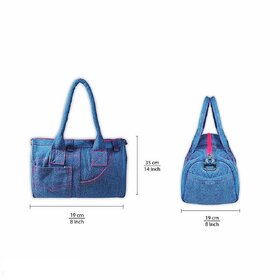 The Purani Jeans Denim Hand bag for women stylish with Zip Handbags for Women