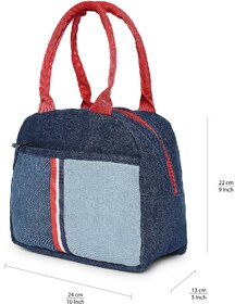 The Purani Jeans Denim Travel Lunch/Tiffin/Storage Bag for Office, College  School Small Travel Bag For Men  Women