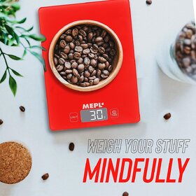 Mepl Kitchen Weighing Scale Red