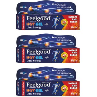 Feelgood Hot Gel Ultra Strong Pack Of 3
