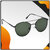 Hrinkar Round UV Protected Green Sunglasses For Unisex