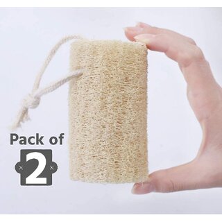 SS520 Natural Loofah Sponge Body Scrubber Organic pack of 2