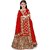 Heaven Blue Girls Raw Silk Semistitched Lehenga Choli