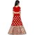 Heaven Blue Girls Raw Silk Semistitched Lehenga Choli