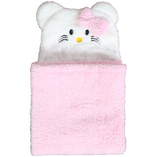 OYO BABY Baby Blankets New Born Combo,Wrapper Baby Sleeping Bag for Baby Boys,Baby Girls (Pink Kitty