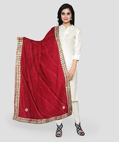 Glpbalgifts Velvet Self Design Women Shawl (Multicolor)