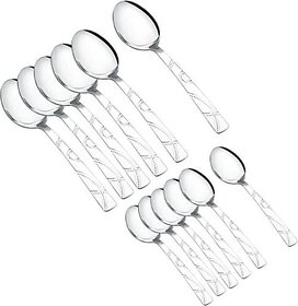 Global Gifts Steel Table Spoon Set (Pack Of 10)