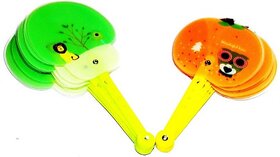 Global Gifts Foldable Graphic Print Multicolor Hand Fan (Pack Of  2)