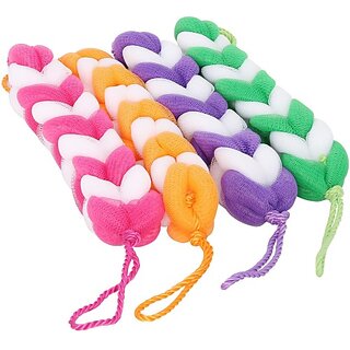 Global Gifts Loofah (Pack Of 4, Multicolor)