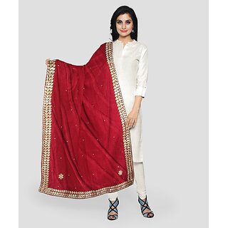 Glpbalgifts Velvet Self Design Women Shawl (Multicolor)