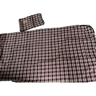 Todani Jems Zippered Single Size Mattress Cover (Brown)