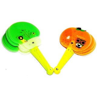 Global Gifts Foldable Graphic Print Multicolor Hand Fan (Pack Of  2)