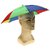 Global Gifts Umbrella Hat (Red, Blue, Pack Of 1)