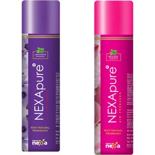 Indkus Nexa Combo Air Freshner 250ml Rose And Lavender (Pack Of 2)