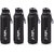 Quench 900 Inner Steel and Outer Plastic Water Bottle, 700ml, Black  BPA Free  Leak Proof  Office Bottle (pack of 4)