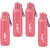 Quench 900 Inner Steel and Outer Plastic Water Bottle, 700ml, Pink   BPA Free  Leak Proof  Office Bottle (set of 4)