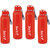 Quench 900 Inner Steel and Outer Plastic Water Bottle, 700ml, Red  BPA Free  Leak Proof  Office Bottle (Set of 4)