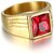 Natural  Ruby Manik Lab Certified Gold Plated Adjustable Ring for Men and Women