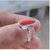 Natural Certified Red Coral/Moonga Gemstone Unisex Ring in Cooper
