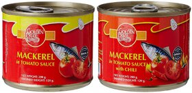 Golden Prize Combo - 1 x Mackerel In Tomato Sauce and 1 x Mackerel In Tomato Sauce W/Chili (2 x 200gms Each)