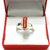 100  Original  Natural Coral / Moonga With Lab Certified Stone alloy Coral Ring