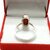 100  Original  Natural Coral / Moonga With Lab Certified Stone alloy Coral Ring