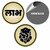 Sarvatr Acrylic Shubh Labh  Ganesha Stickers for Door/Temple Decoration (Pack of 1)(Gold)(3inch X 3 Sticker)