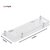 Sarvatr Multi-Purpose Acrylic Wall Mount Shelf Rack Kitchen and Bathroom Accessories (12 x 5 Inch) Acrylic Wall Shelf