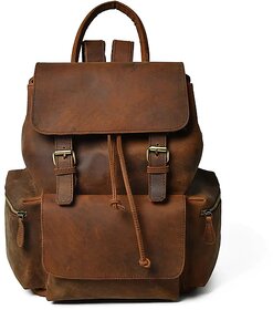 OLIVER WALK Leather Backpack Brown