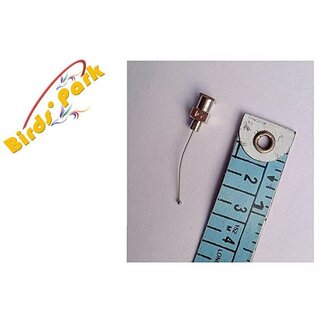 Cannuala - Oral gavage Steel Reusable Needle Ball tip Curved - Good for MICE Size 24Gx1 inch - 2 pcs Set Birds' Park