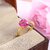Pink sapphire Stone Ring Natural Lab Certified for unisex Stone Sapphire Gold Plated Ring
