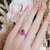 100 Natural And A+ Certified pink spphire Ring For Men and women With Lab Certificate