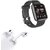 Combo of Bluetooth Smart Fitness Band + Wireless Bluetooth Airpod Compatible With IOS, Android