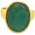 prateek enterprises natural and certified emerald gold plated adjustable ring