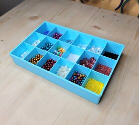 Scorpion Large Plastic Boxes With 18 Compartments Size 10.1/2x6.3/4x1.1/2 Storage Box