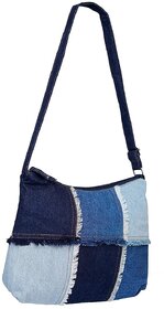The Purani Jeans Side CrossBody Sling Bag for Women Stylish Latest Girls Handbag New Denim Adjustable Shoulder Strap
