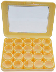 Scorpion Plastic Box With 20 Round Tins Transparent View Size 33mm X 20mm