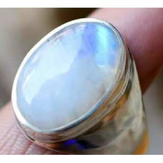 Opal Natural Energized  Certified Bronze Opal Ring silvere plated
