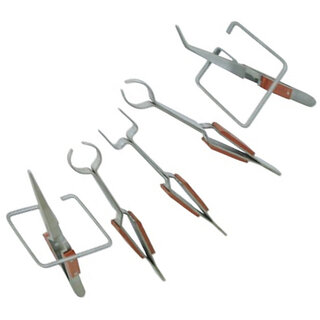 Scorpion Self -Locking/Closing Soldering Tweezers Bent , Round, Straight (Set Of 5 Pcs)